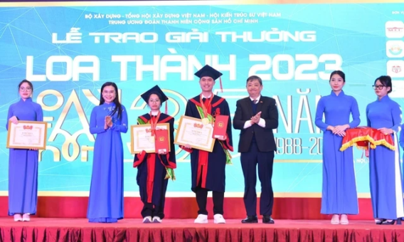 Trao Giải thưởng Loa Thành năm 2023 cho 58 đồ án tốt nghiệp xuất sắc- Ảnh 1.