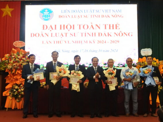 Đoàn Luật sư tỉnh Đắk Nông tổ chức thành công Đại hội nhiệm kỳ VI (2024 -  2029) » Liên đoàn Luật sư Việt Nam✩彡